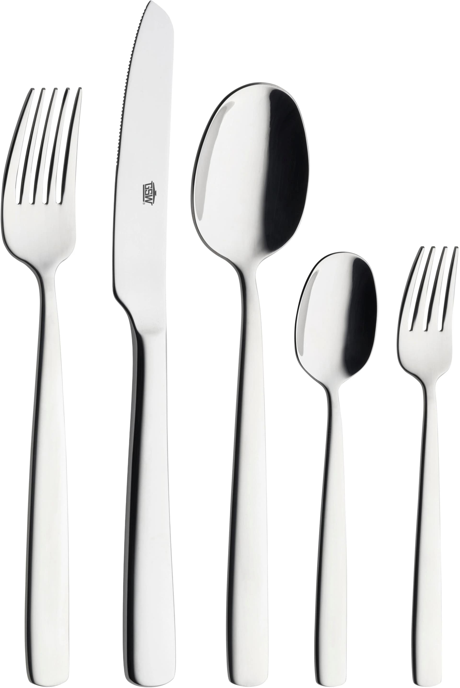 GSW Premium Besteck-Set 30-tlg. Silber Edelstahl 18/10 - Bild 2