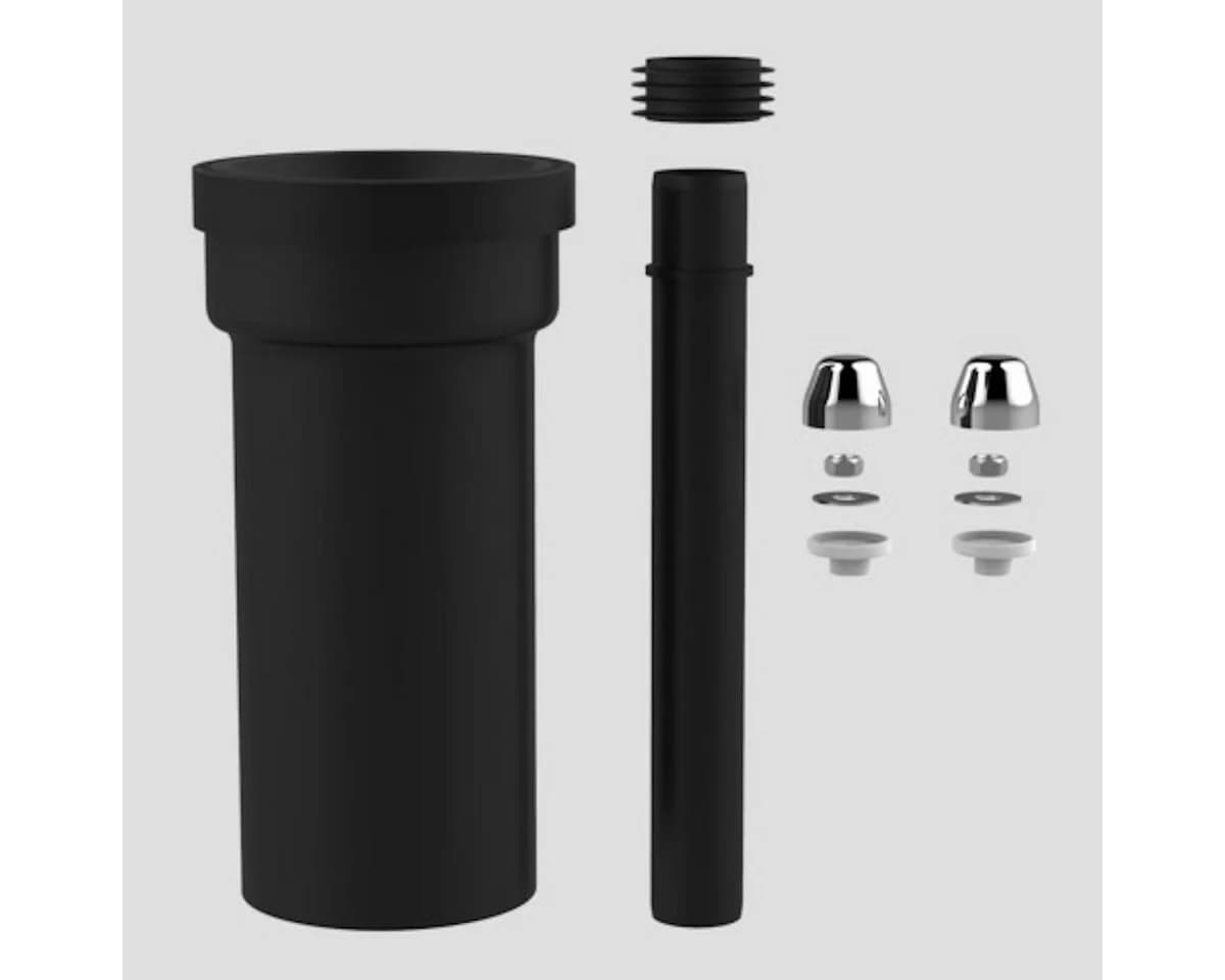 SANIT WC-Anschlussgarnitur 300mm DN100 Chrom - Bild 2