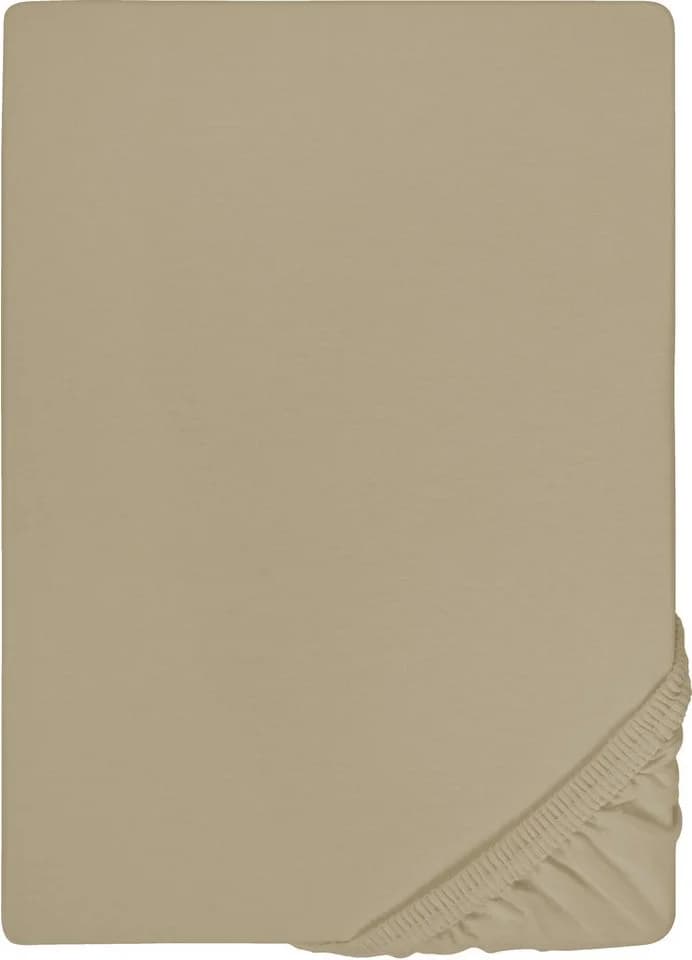 Biberna Spannbettlaken Thea Grau Jersey-Elasthan 90-100x190-220 - Bild 2