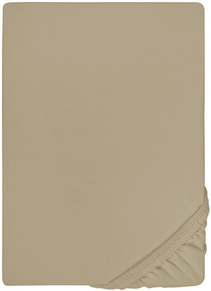 Biberna Spannbettlaken Thea Grau Jersey-Elasthan 90-100x190-220 - Bild 3