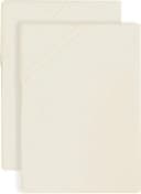 Biberna Bennet Betttuch Beige Natur 100% Baumwolle 2er Pack Bild 2