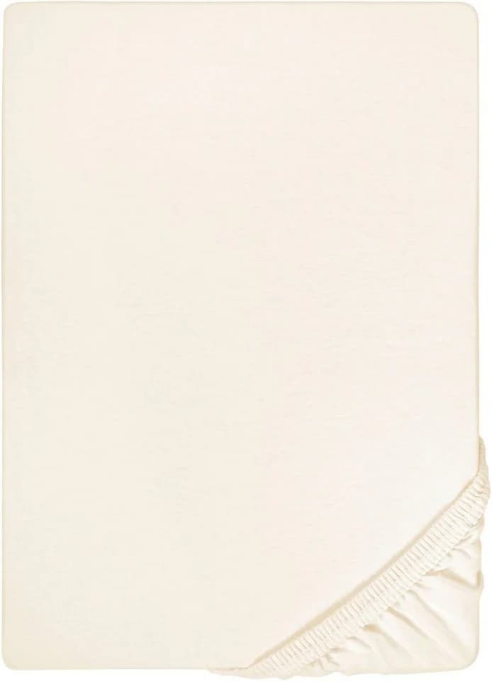 Biberna Spannbettlaken Marc Jersey Beige Rundum-Gummizug - Bild 2