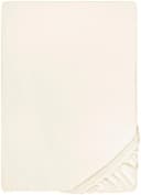 Biberna Spannbettlaken Marc Jersey Beige Rundum-Gummizug Bild 3