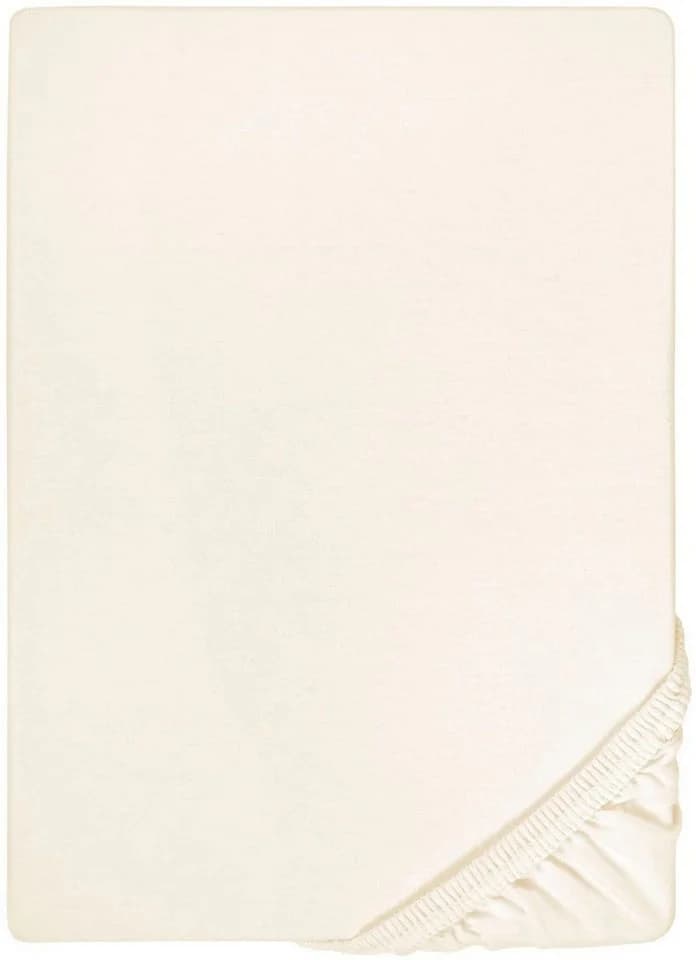 Biberna Spannbettlaken Marc Jersey Beige Rundum-Gummizug - Bild 3