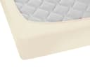 Biberna Spannbettlaken Marc Jersey Beige Rundum-Gummizug Bild 5