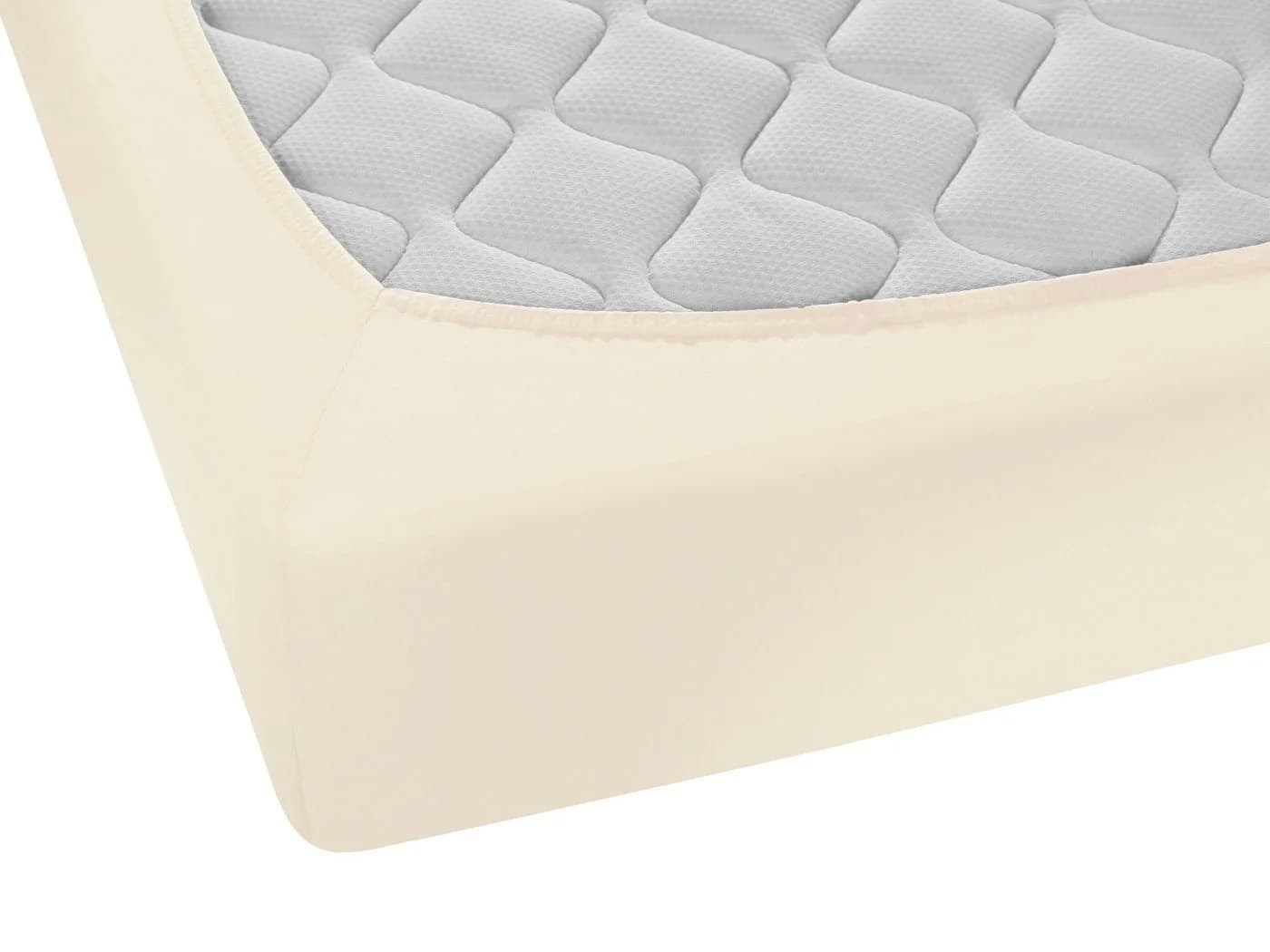 Biberna Spannbettlaken Marc Jersey Beige Rundum-Gummizug - Bild 5