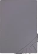 Biberna Spannbettlaken Leila Jersey Grau Silber 100% Baumwolle Bild 2