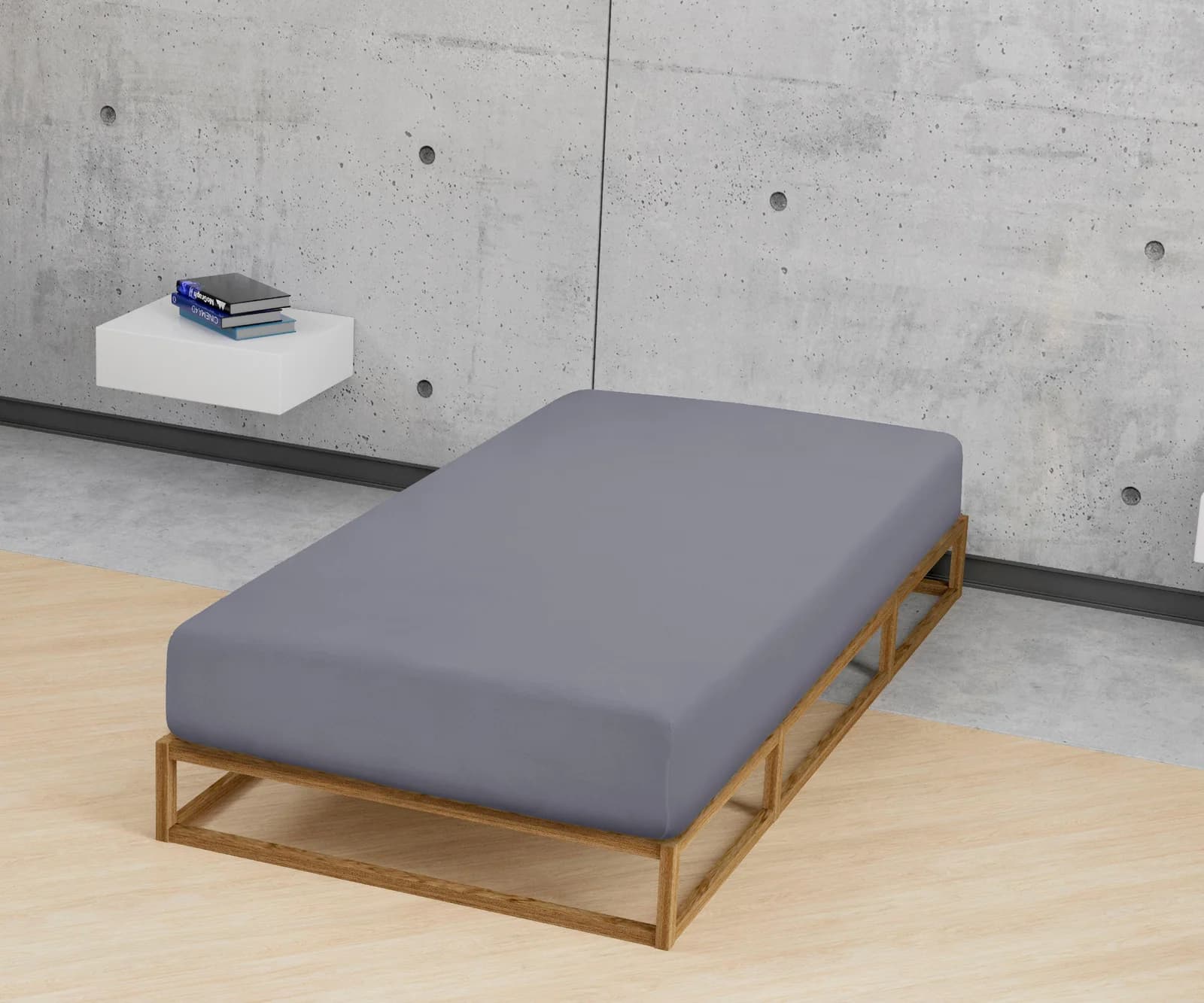 biberna Spannbettlaken Biber 100% Baumwolle Silber Unifarben