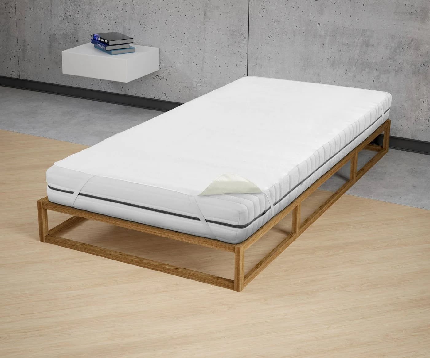 Biberna Sleep & Protect Matratzenauflage wasserundurchlässig 2-lagig Weiß