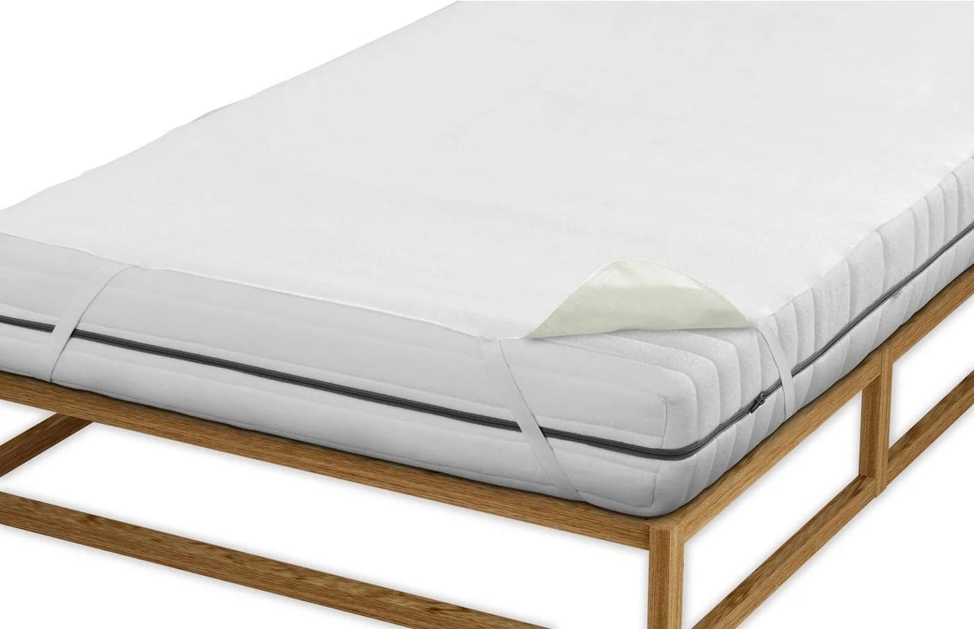 Biberna Sleep & Protect Matratzenauflage wasserundurchlässig 2-lagig Weiß - Bild 3