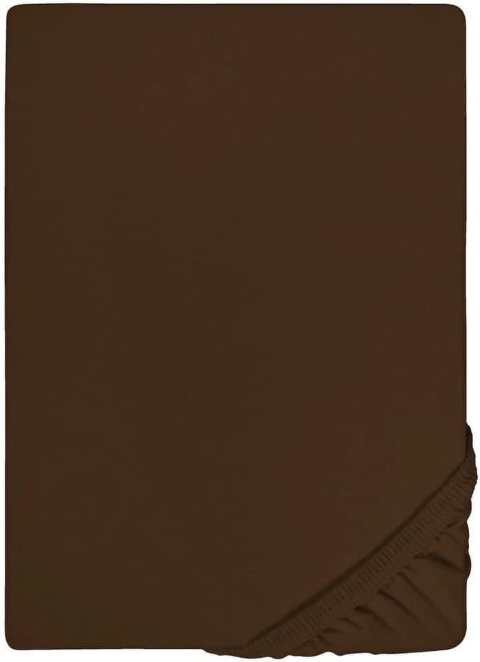 Biberna Spannbettlaken Marc Jersey Braun - Bild 2
