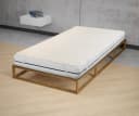 Biberna Molton-Matratzenauflage Premium Qualität 160x200 cm Beige Bild 1
