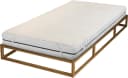 Biberna Molton-Matratzenauflage Premium Qualität 160x200 cm Beige Bild 2