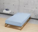 Biberna Spannbettlaken THEA Baumwoll-Jersey mit Elasthan Blau Bild 1
