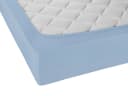 Biberna Spannbettlaken THEA Baumwoll-Jersey mit Elasthan Blau Bild 5