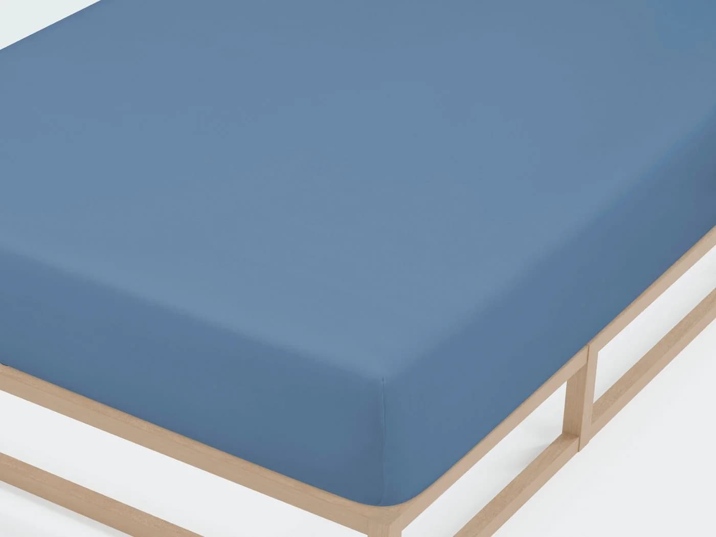 Biberna Spannbettlaken Thea Jersey-Elasthan Azurblau 97% Baumwolle - Bild 4