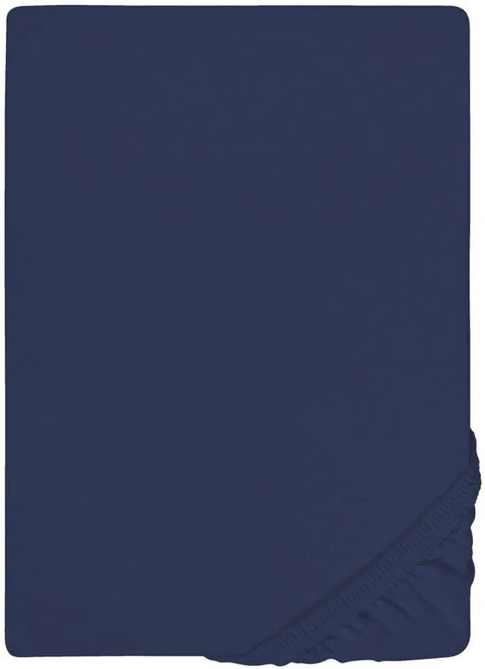 Biberna Spannbettlaken THEA Baumwolle Jersey Blau - Bild 2