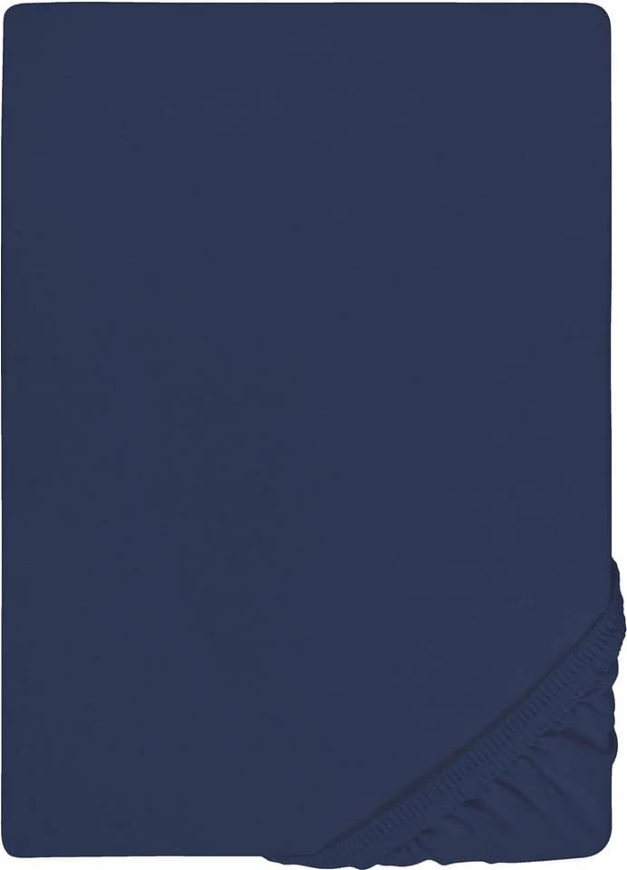 Biberna Spannbettlaken THEA Baumwolle Jersey Blau - Bild 3