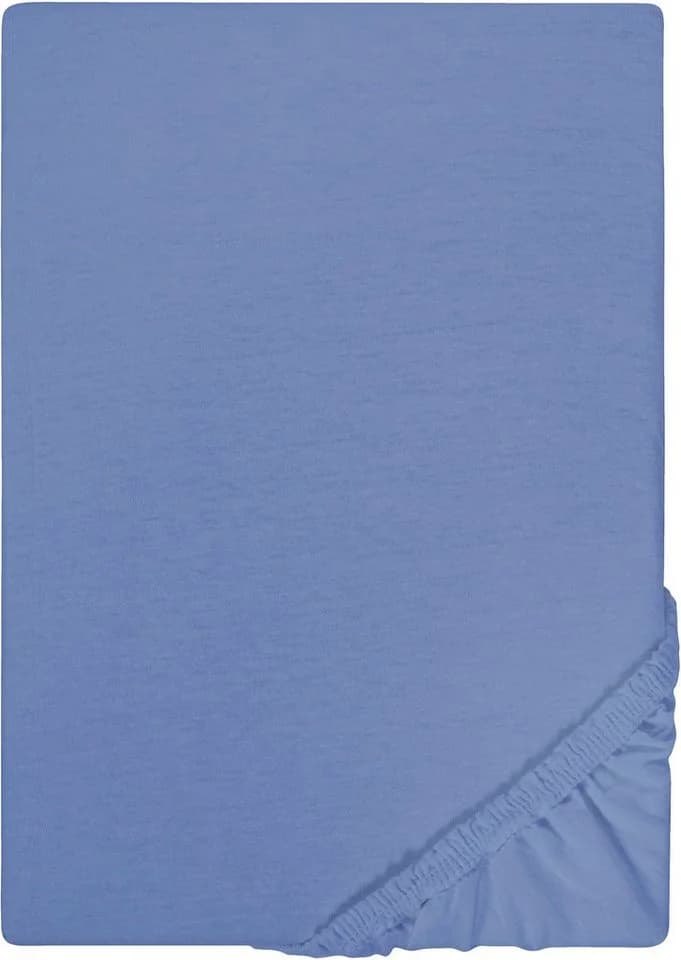 Castell Spannbettlaken Jersey Blau 100% Baumwolle - Bild 3