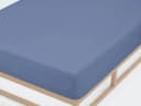 Castell Spannbettlaken Jersey Blau 100% Baumwolle Bild 4