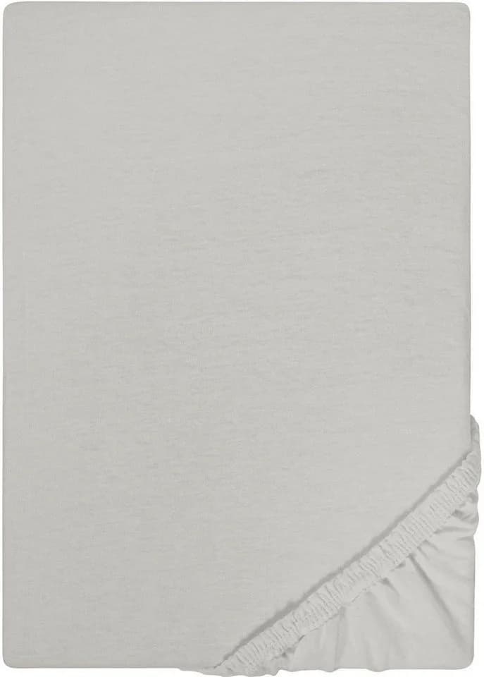 Castell Spannbettlaken Jersey Grau Baumwolle