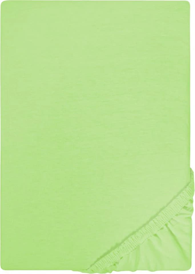 Biberna Spannbettlaken Leila Jersey 100% Baumwolle Grün - Bild 2