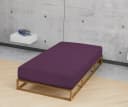 Spannbettlaken Jersey-Stretch Dunkel Violett 100% Baumwolle Bild 1