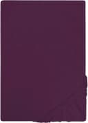 Spannbettlaken Jersey-Stretch Dunkel Violett 100% Baumwolle Bild 2