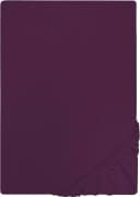 Spannbettlaken Jersey-Stretch Dunkel Violett 100% Baumwolle Bild 3