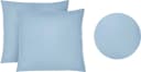 BIBERNA Kissenbezug Michi Feinjersey Eisblau 80x80cm Bild 3