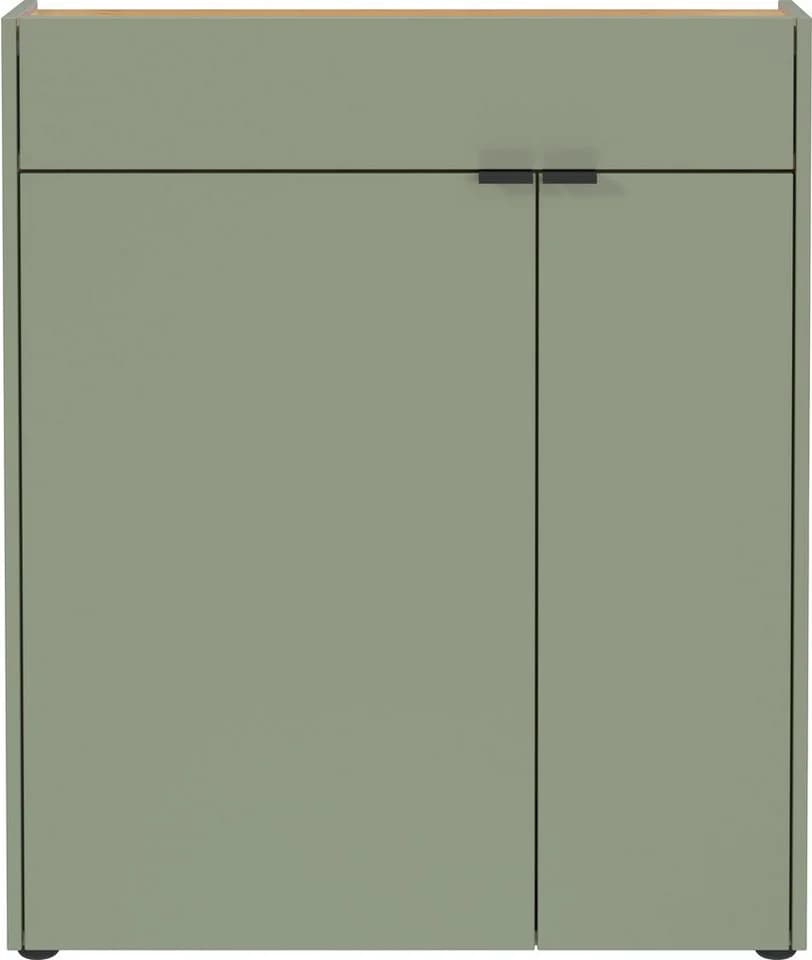 Germania Ameca Mehrzweckschrank Taupegrün Eiche-Nachbildung - Bild 4