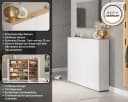 Schuhschrank GERMANIA GW-Libbiano Weiß mit 8 Böden Bild 3