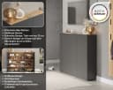Germania Schuhschrank GW-Libbiano Grau Braun 3 Türen Bild 3
