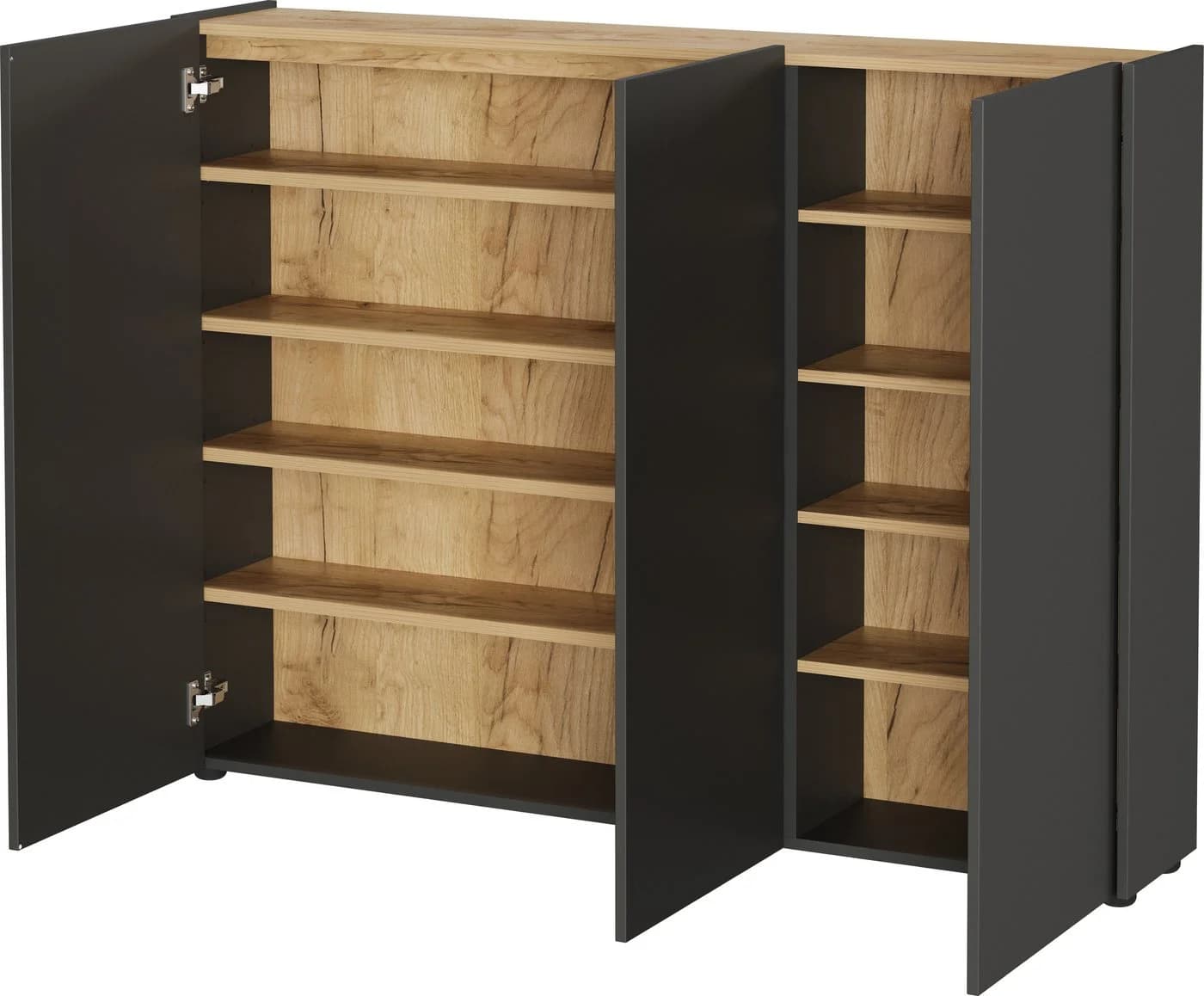 Germania Schuhschrank GW-Libbiano Grau Braun 3 Türen - Bild 5