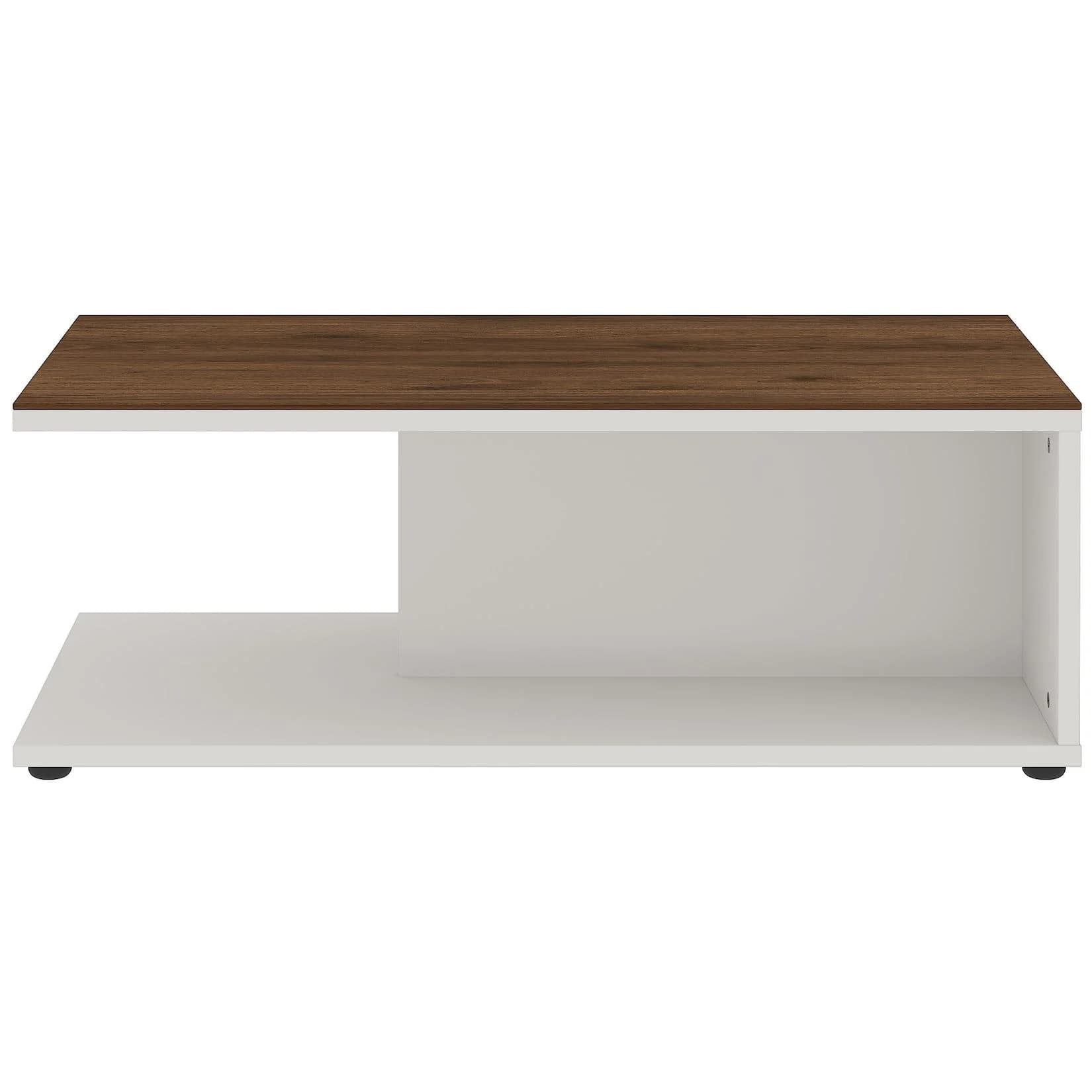 Couchtisch GERMANIA California Braun Nussbaum-Nachbildung 109x59x39 cm