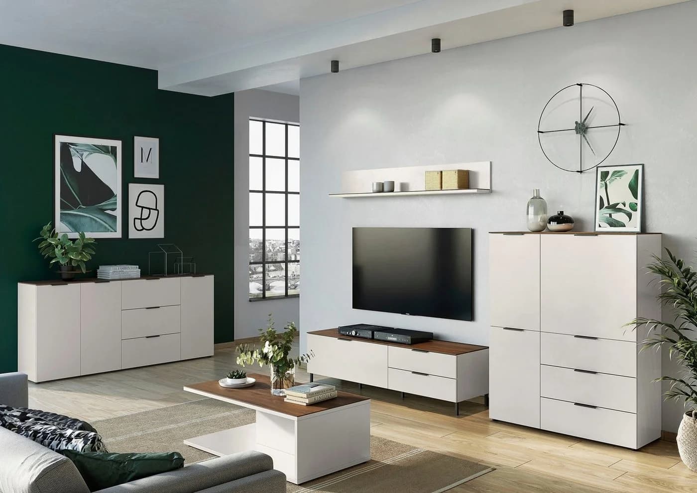 Couchtisch GERMANIA California Braun Nussbaum-Nachbildung 109x59x39 cm - Bild 5