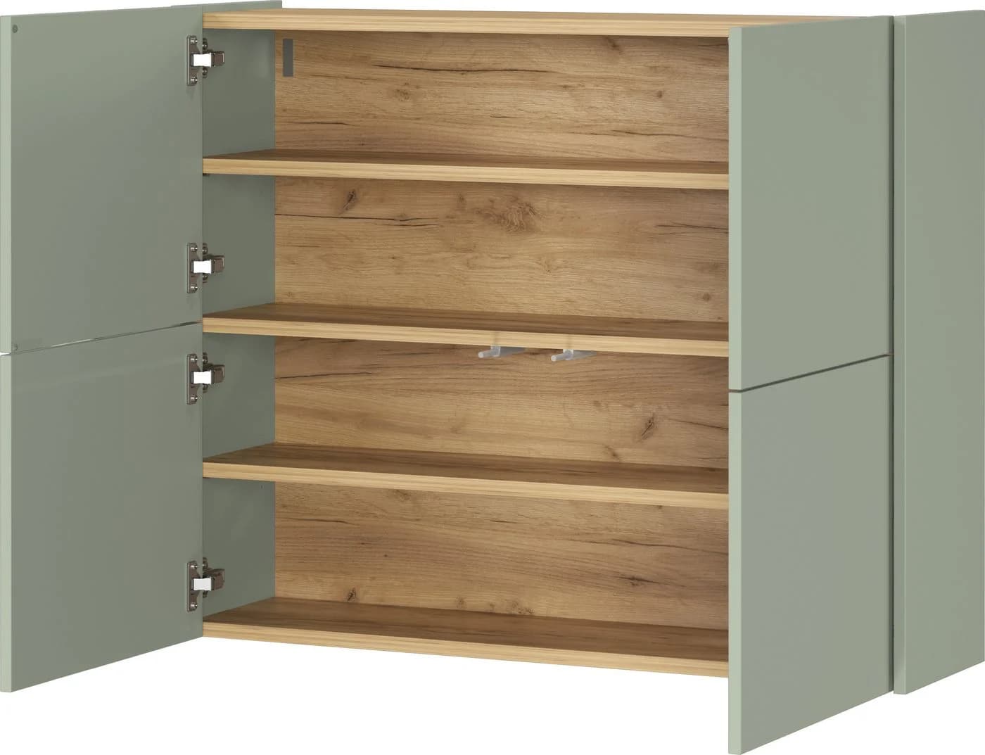 Hängeschuhschrank Germania Binetto Taupegrün Push-to-open Technik - Bild 4