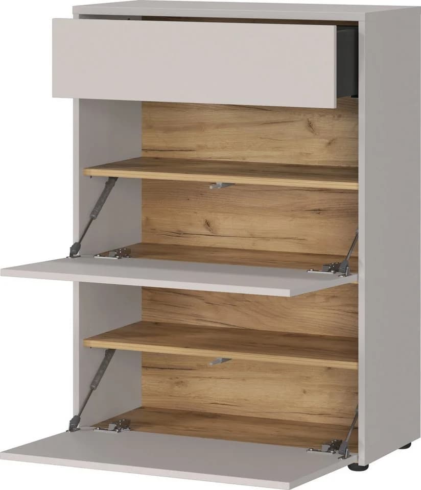 Schuhschrank GERMANIA Binetto Eiche Push-to-open - Bild 3
