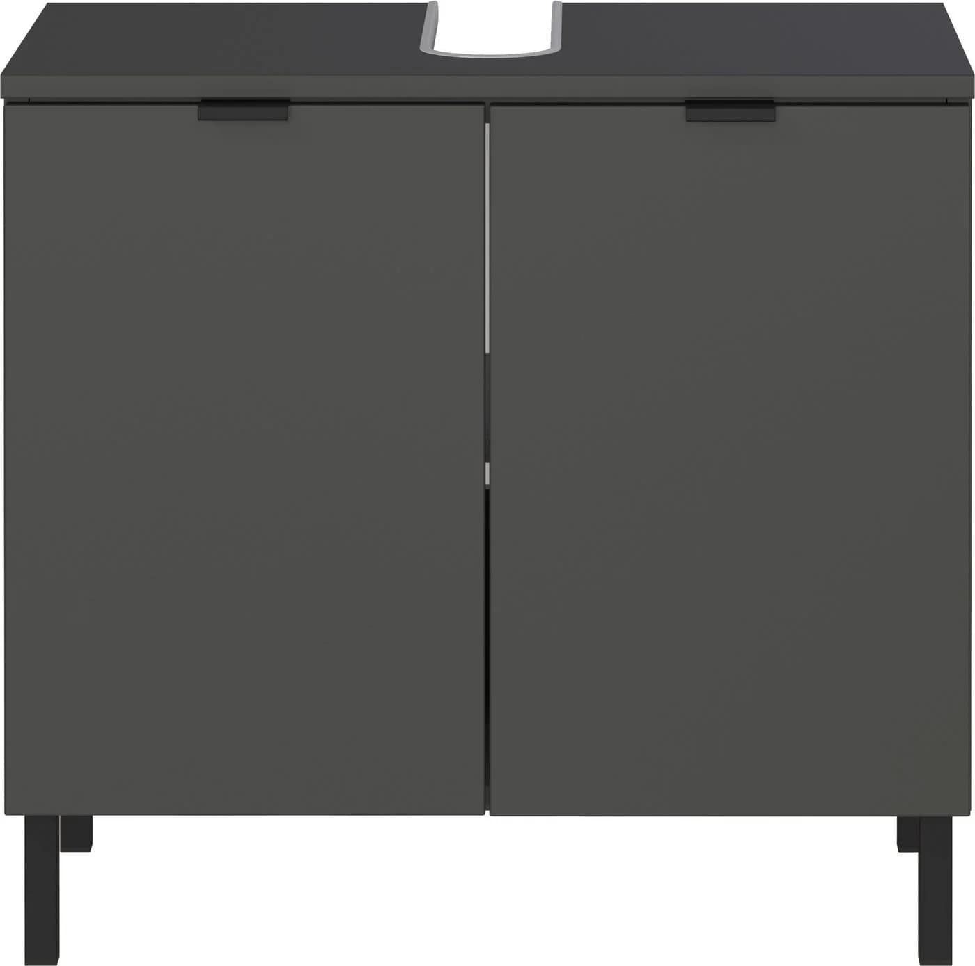 Germania GW-Arcena Waschbeckenunterschrank Grau Graphit - Bild 3