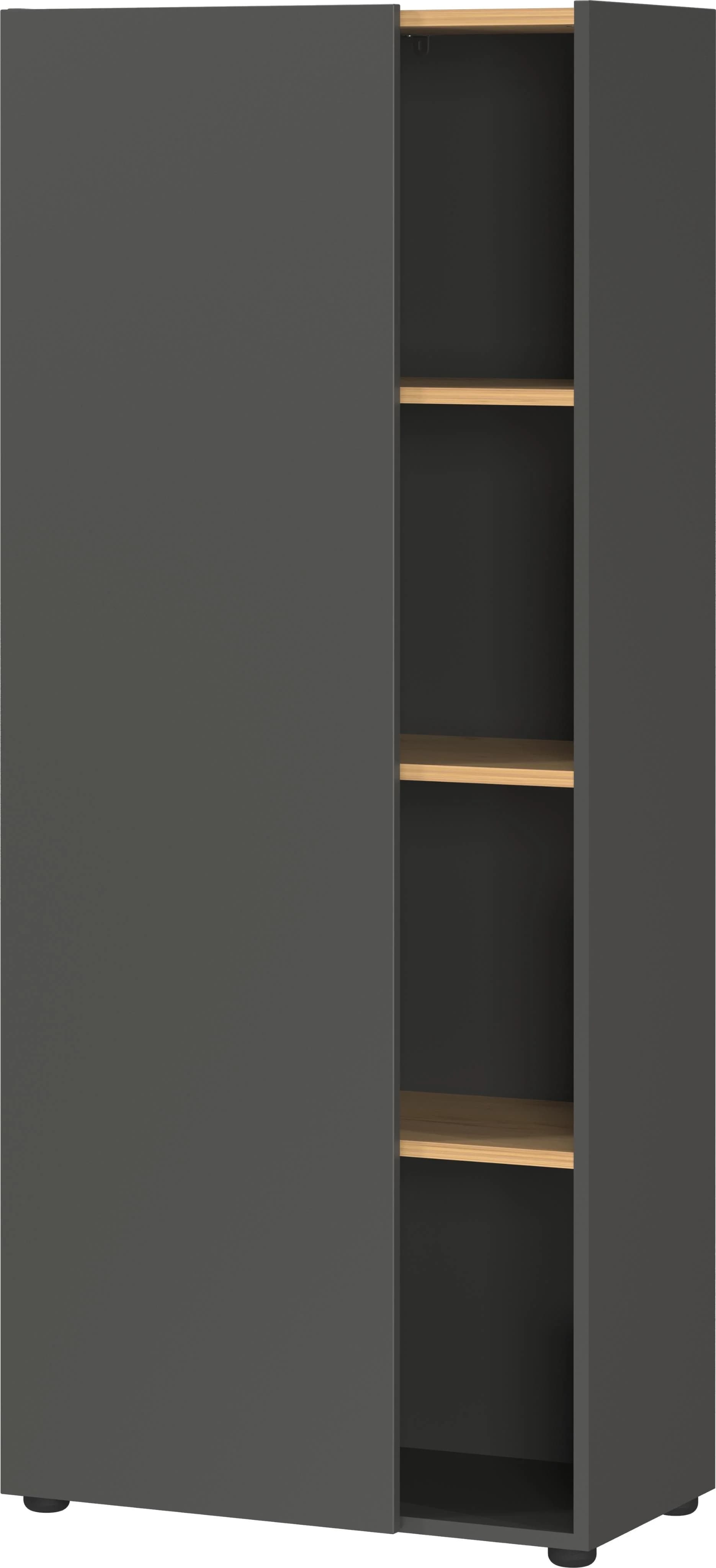 Aktenschrank GERMANIA Adrano Graphit Navarra-Eiche Nachbildung 61x34x145 cm - Bild 2