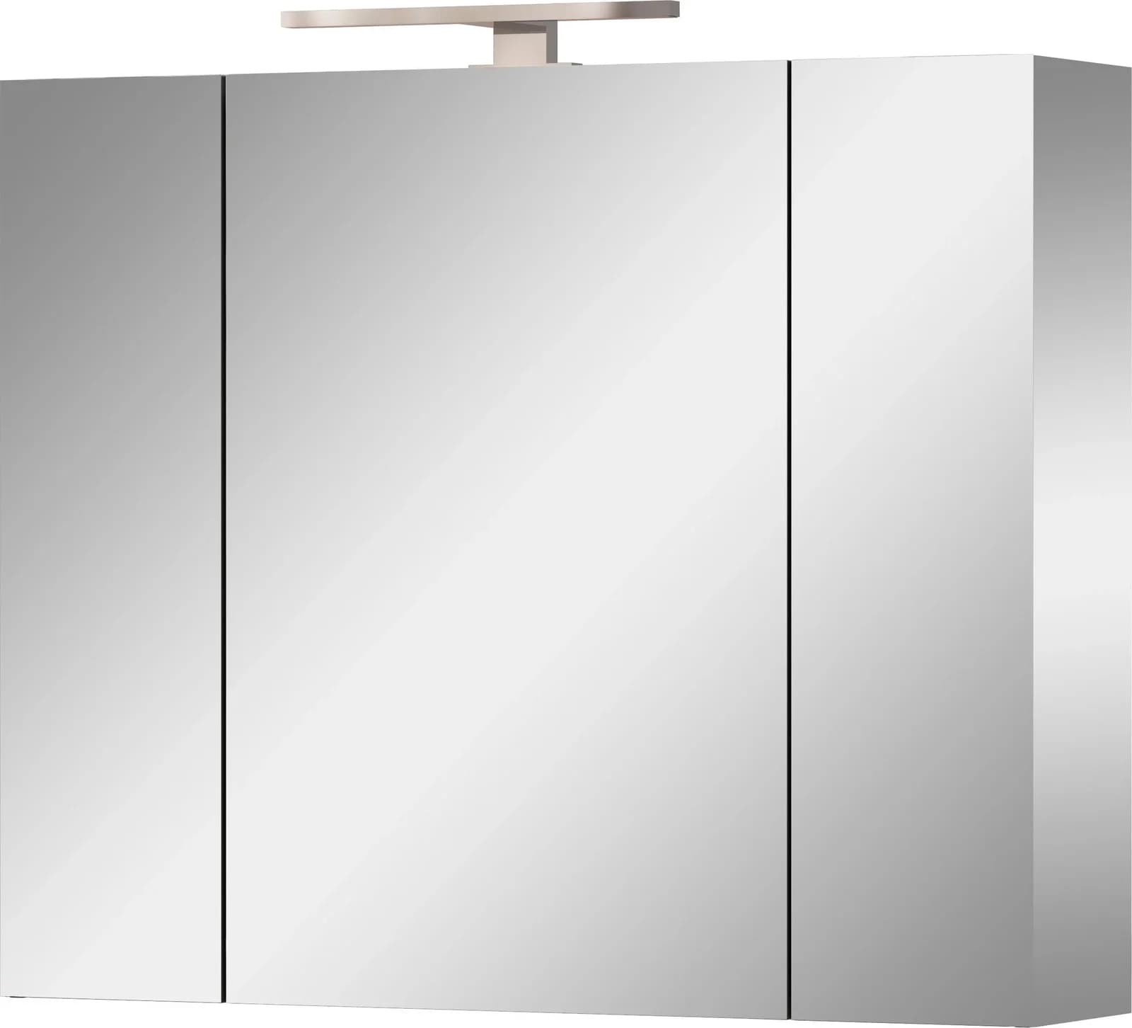 Germania Spiegelschrank Weiß Glas