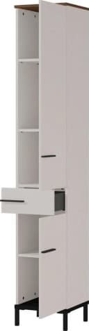 Hochschrank GERMANIA Yonkers Braun Schwarz mit Türdämpfung Bild 3
