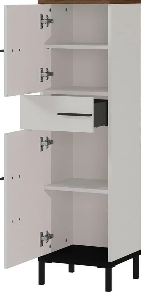 Midischrank GERMANIA Yonkers Braun Schwarz mit Türdämpfung - Bild 4