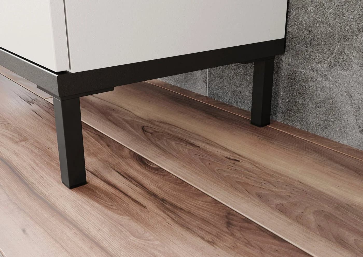 Midischrank GERMANIA Yonkers Braun Schwarz mit Türdämpfung - Bild 5