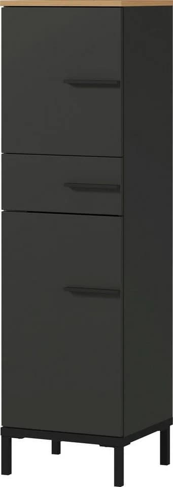 Midischrank GERMANIA Yonkers Graphit mit Türdämpfung und Soft-Close - Bild 2