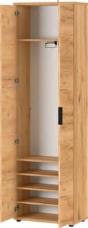 Germania Garderobenschrank Fremont Braun mit Kleiderstange Bild 3