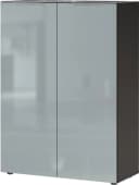 Germania Schuhschrank Oakland Grau Silbergrau mit Glastüren Bild 2