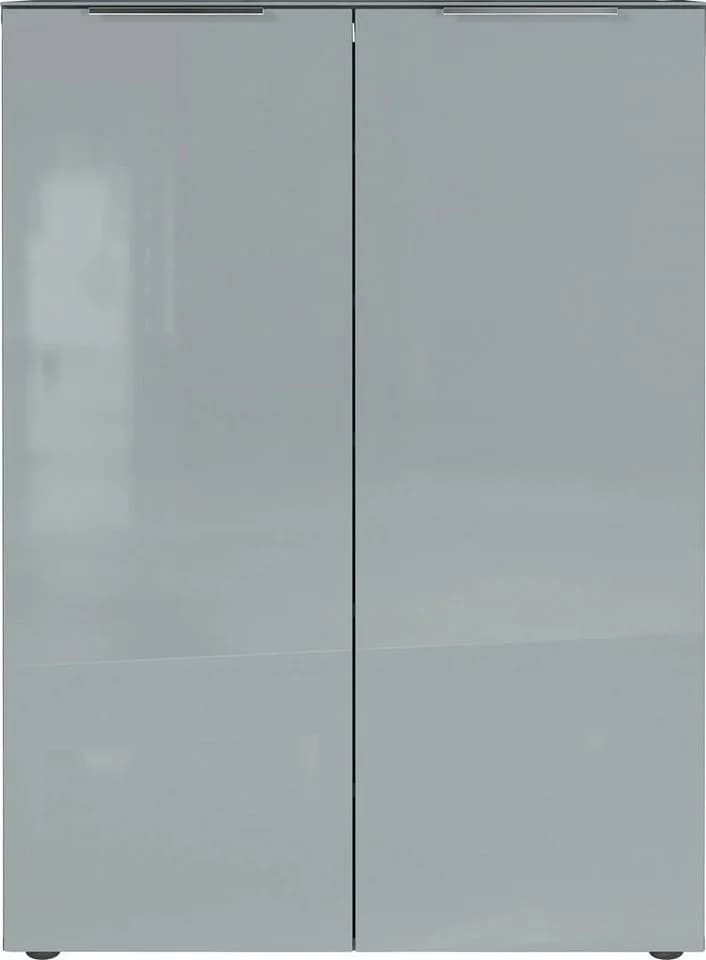Germania Schuhschrank Oakland Grau Silbergrau mit Glastüren - Bild 3