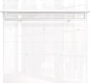 Garderobenpaneel GERMANIA Oakland Weiß Hochglanz Glas Metall Bild 3