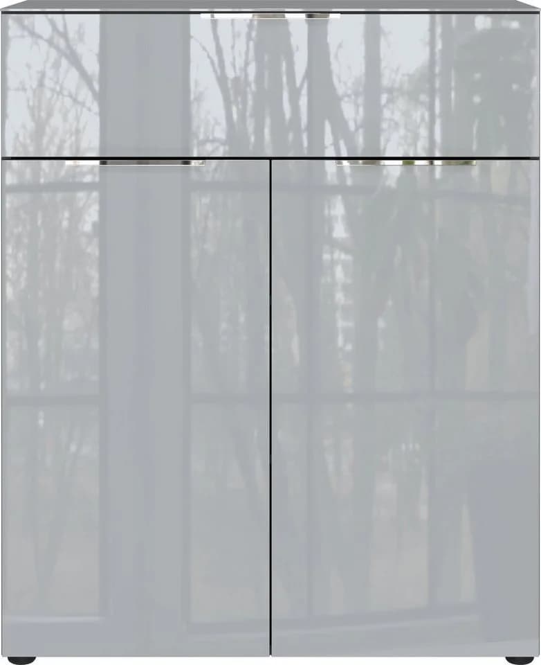 GERMANIA Kombikommode Oakland mit Glasauflagen Grau/Silber - Bild 2